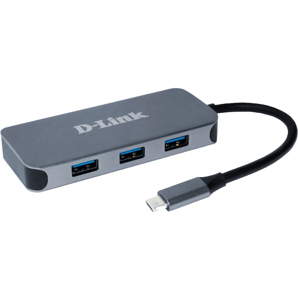 USB хаб D-Link DUB-2335 3xUSB3.0, 1xUSB-C/PD, 1xHDMI 1.4b, 1xGE, USB-C (DUB-2335)