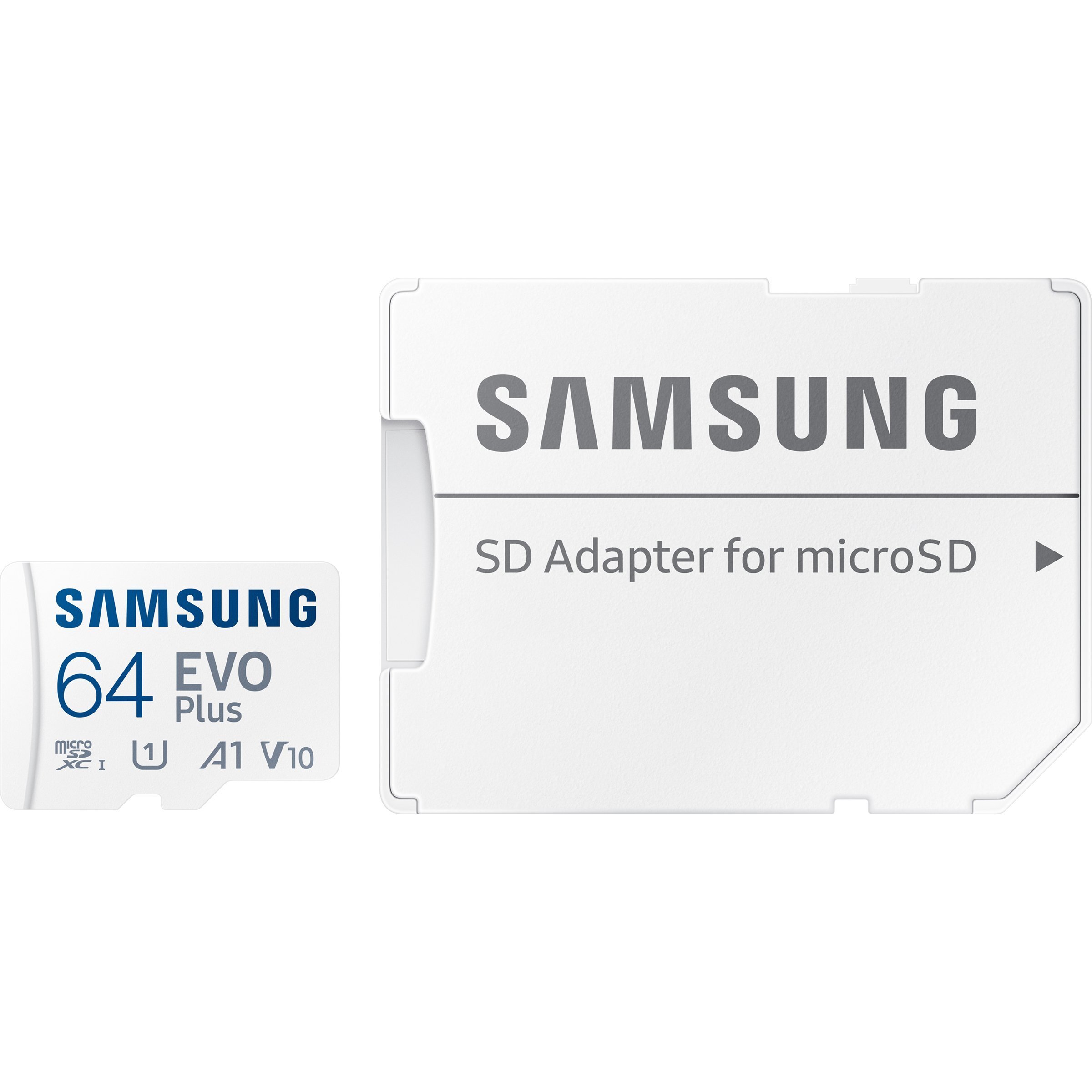 Карта пам`яті Samsung Evo Plus microSDXC 64GB UHS-I U1 V10 A1 + адаптер SD (MB-MC64KA/EU)