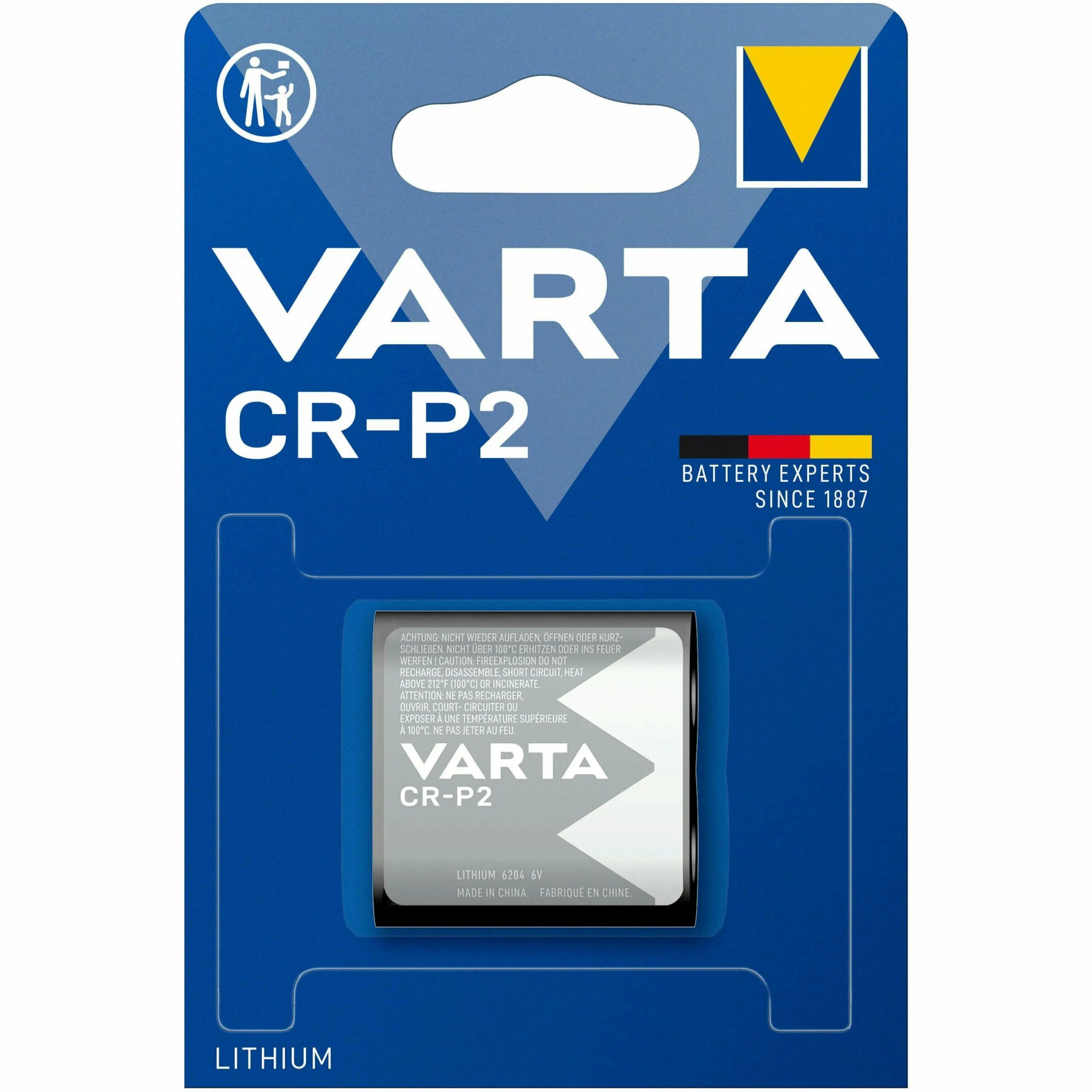 Батарейка VARTA Photo CR P2 BLI 1 Lithium (06204301401)