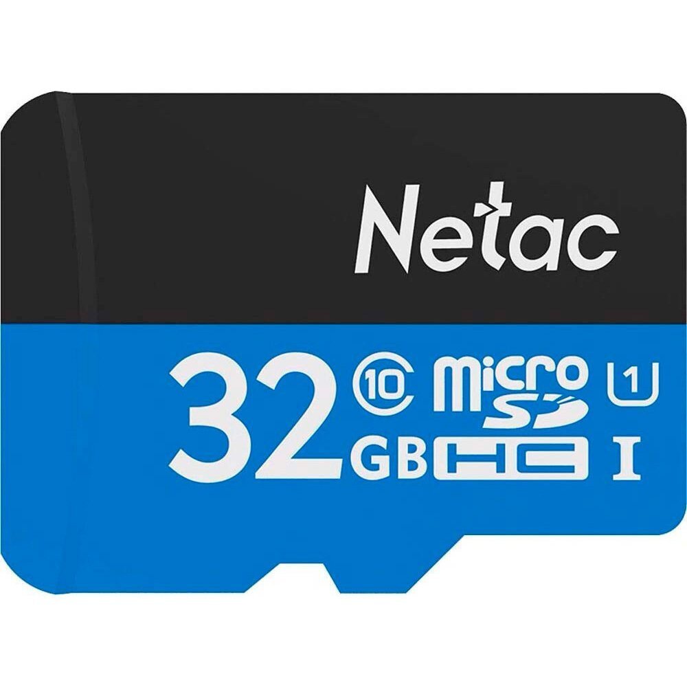 Карта пам'яті Netac microSD 32GB C10 UHS-I R80MB/s + SD адаптер (NT02P500STN-032G-R)