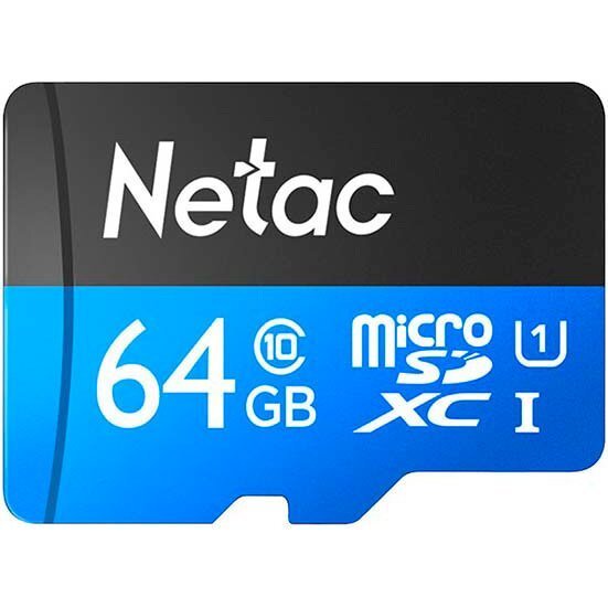 Карта пам`яті Netac microSD 64GB C10 UHS-I R80MB/B179s + SD (NT02P500STN-064G-R)