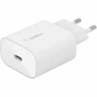 Зарядний пристрій Belkin 25Вт USB-С PD PPS, M PVC C-C CABLE White (WCA004VF1MWH-B6)