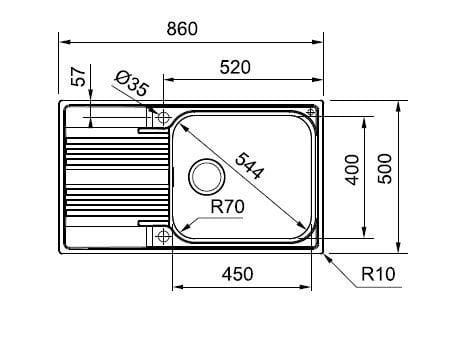 Кухонна мийка Franke SRX 611-86 XL Полірована (101.0456.705)