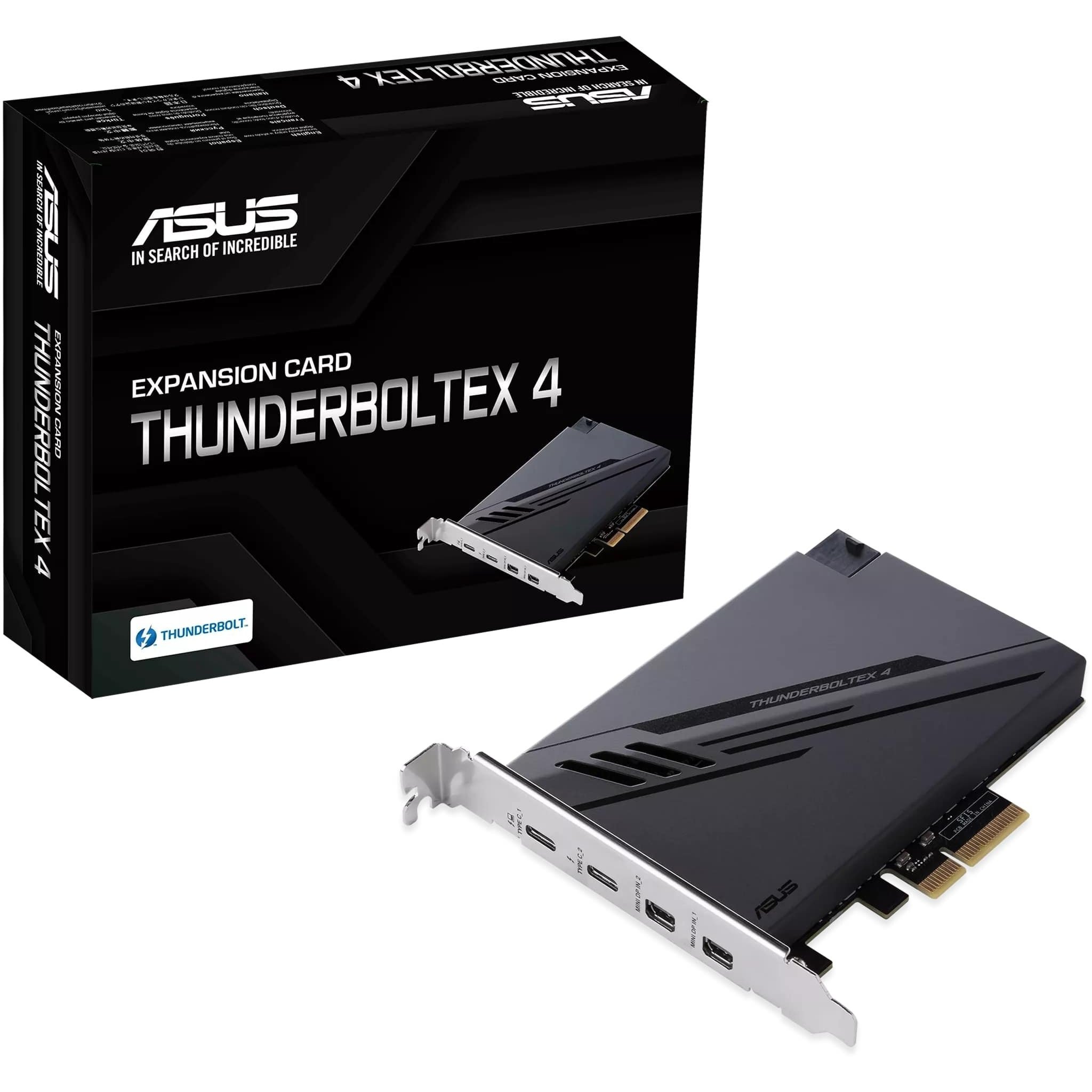 Плата-адаптер PCIe ASUS ThunderboltEX 4 USB Type-C PCIe 3.0 X4 Expansion Card (90MC09P0-M0EAY0)