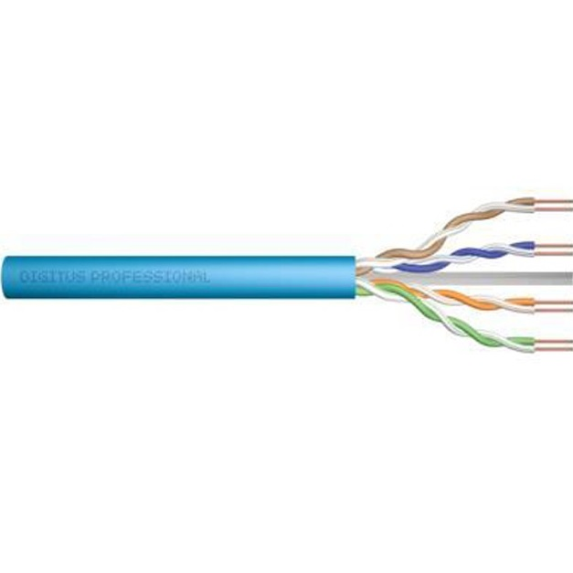 Кабель DIGITUS кат. 6а U-UTP, 305m, AWG 23/1, LSZH, simplex, Blue (DK-1613-A-VH-305)