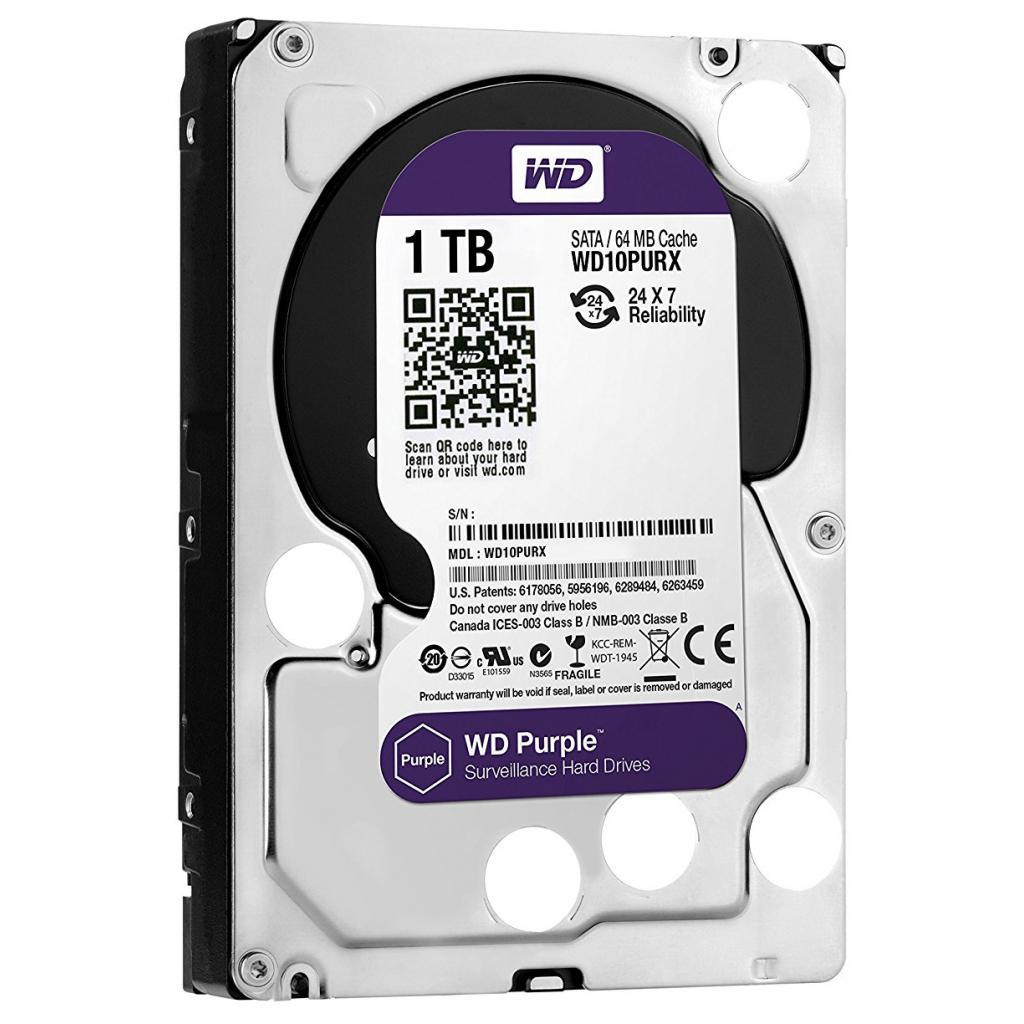 Жорсткий диск внутрішній WDC HDD SATA 1TB 6GB/S 64MB/PURPLE (WD10PURZ)