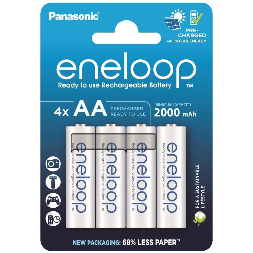 Акумулятор Panasonic Eneloop NI-MH AA 2000 мАг 4 шт (BK-3MCDE/4CP)