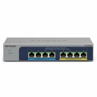 Комутатор NETGEAR MS108UP, 4x2,5GE PoE+, 4x2,5GE PoE++(60Вт/порт), 230Вт, некерований (MS108UP-100EUS)