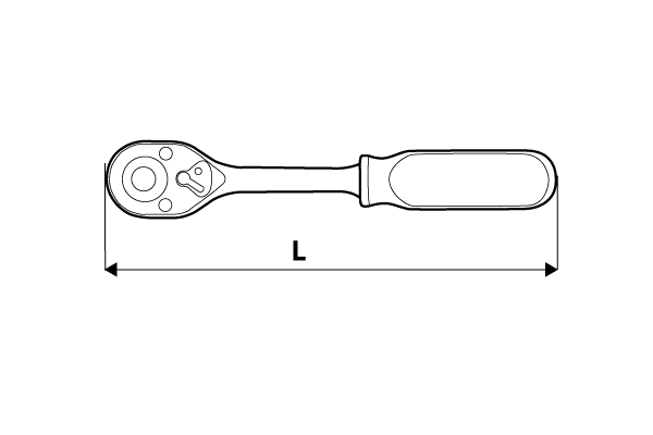 Тріскачка TOPEX 38D502 1/4"150мм