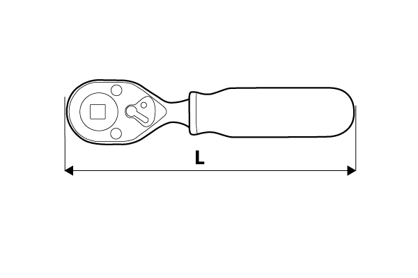 Трещотка TOPEX 38D543 3/8"135мм