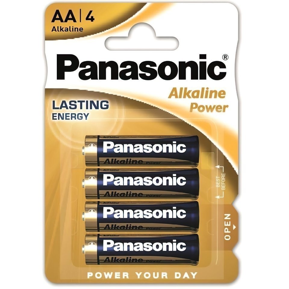 Батарейка Panasonic Alkaline Power AA BLI 4 (LR6REB/4BPR)