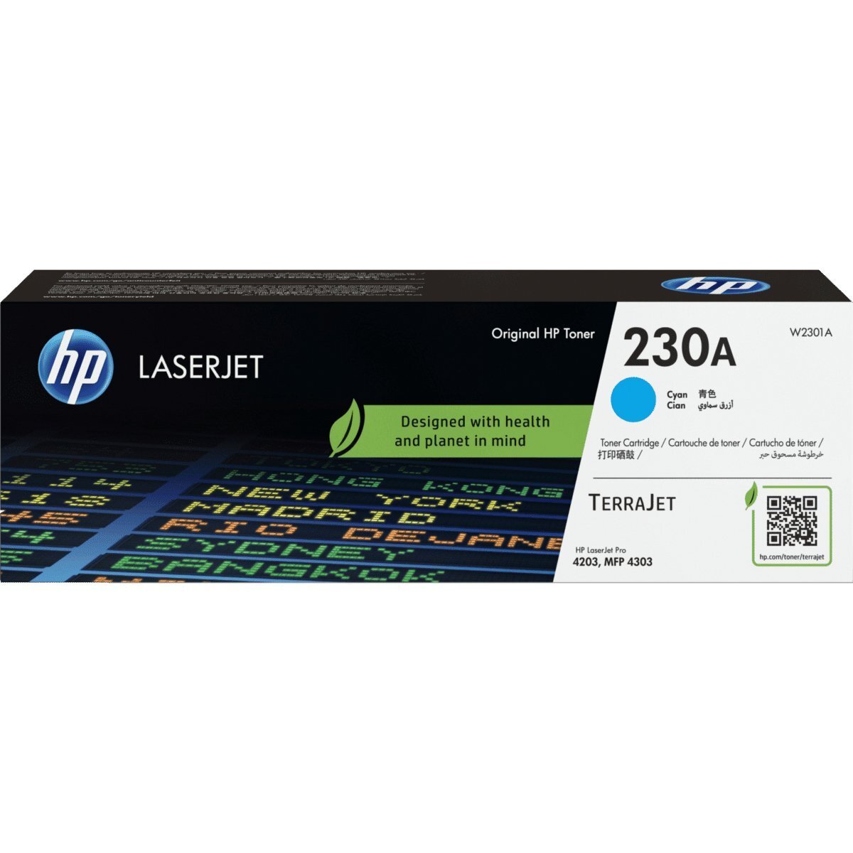 Картридж лазерний HP 230A CLJ Pro 4203/4303 Cyan (1800стор) (W2301A)