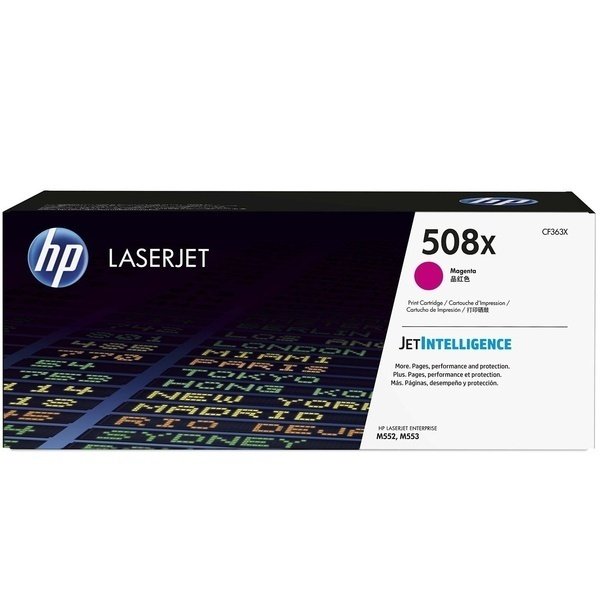 Картридж лазерный HP 508X CLJ M552dn/M553dn/n/x Magenta (CF363X)