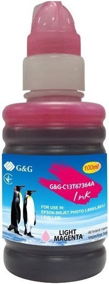 Контейнер з чорнилом G&G для Epson L800 light magenta (G&G-C13T67364A)