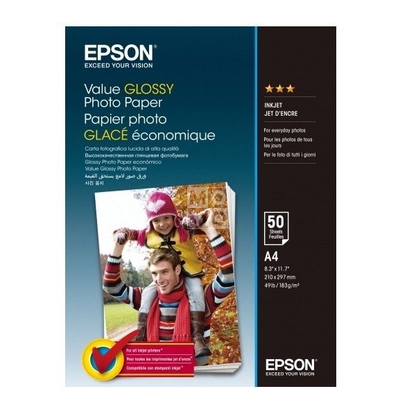 Папір Epson A4 Value Glossy Photo Paper 50 л (C13S400036)