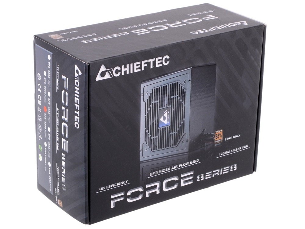 Блок живлення для ПК CHIEFTEC Force 650W (CPS-650S) RETAIL