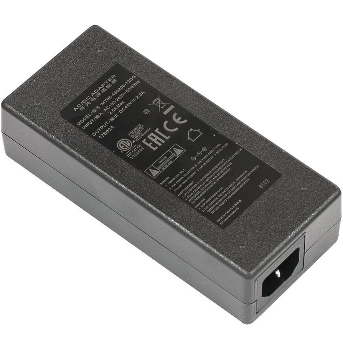 Блок живлення MikroTik High Power 48V 2A 96W Power Supply + Power Plug (48V2A96W)