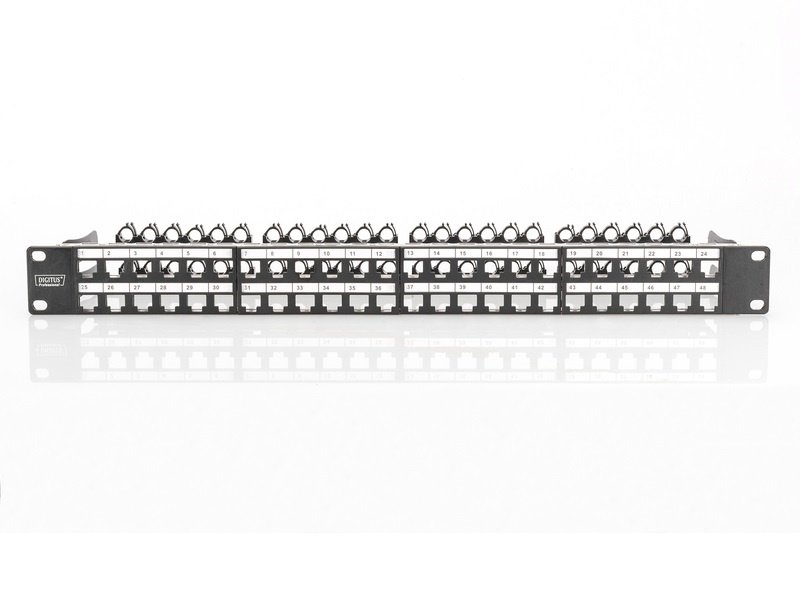 Рама DIGITUS 19"1U для складальної патч-панелі 48 портів, чорна
