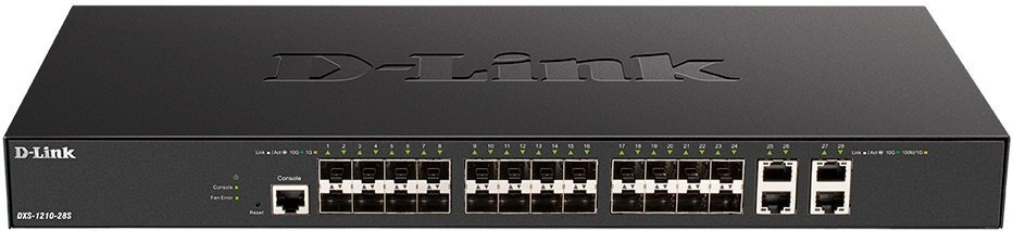 Коммутатор D-Link DXS-1210-28S 24xSFP+, 4x10GE, L2+ SmartSwitch