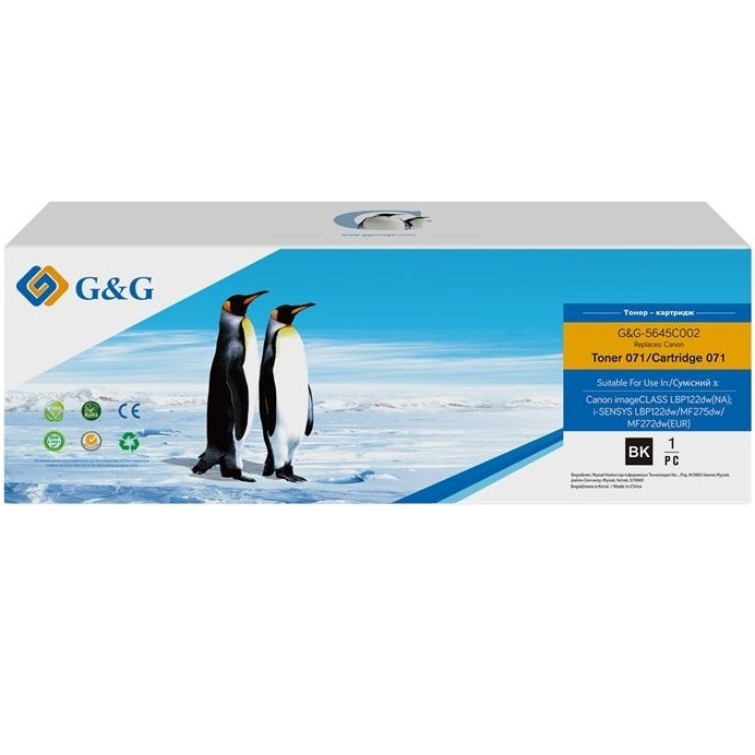 Картридж G&G для Canon 071 MF272dw/275dw/LBP122dw Black (1200 стр.) (G&G-5645C002)