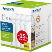 Комплект картриджів Ecosoft покращений для фільтр-глечиків Ecosoft та Наша Вода, 3+1шт (CRVK4ECO)