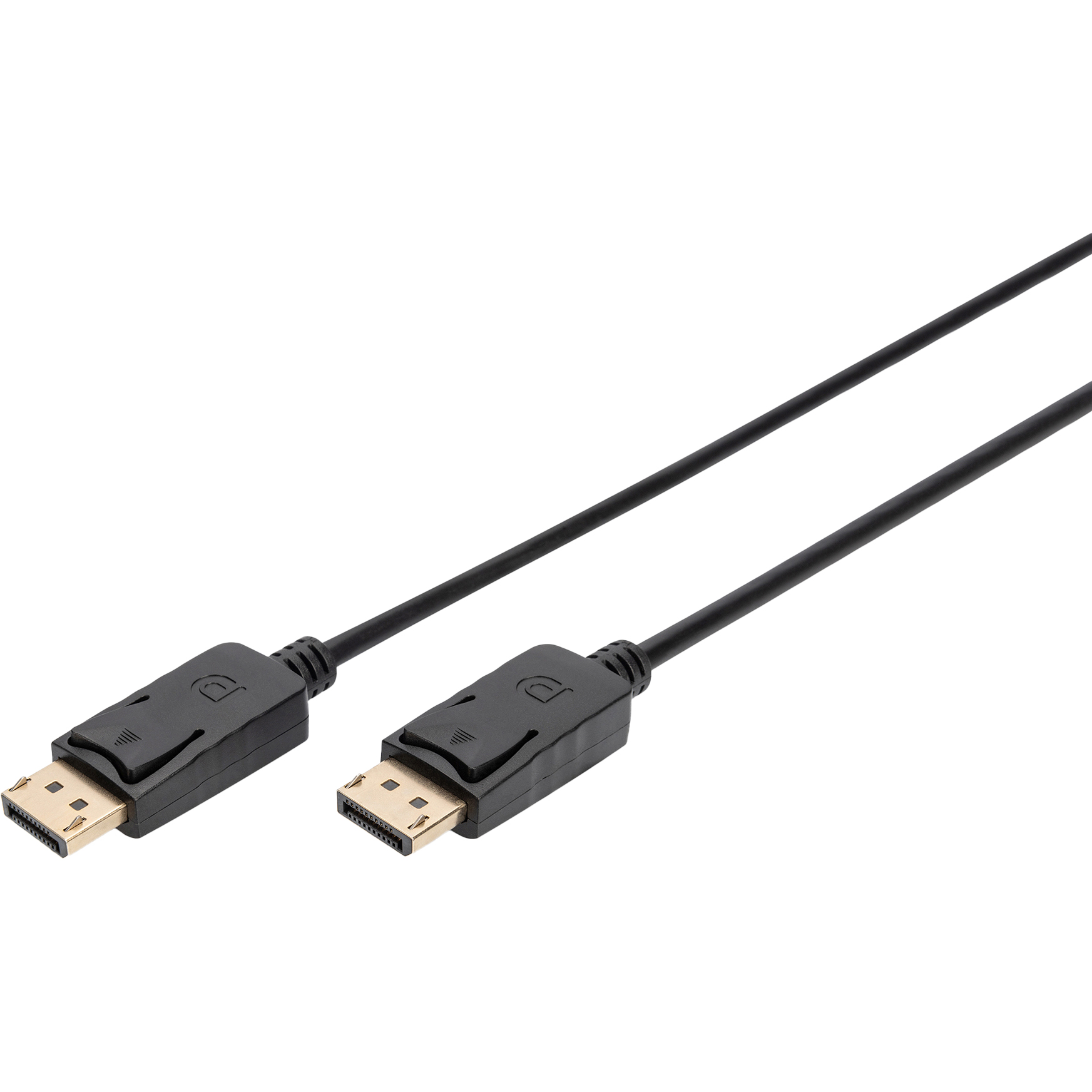 Кабель Displayport (AM/AM) DIGITUS 2м, Black/Чорний, bulk (AK-340100-020-S)