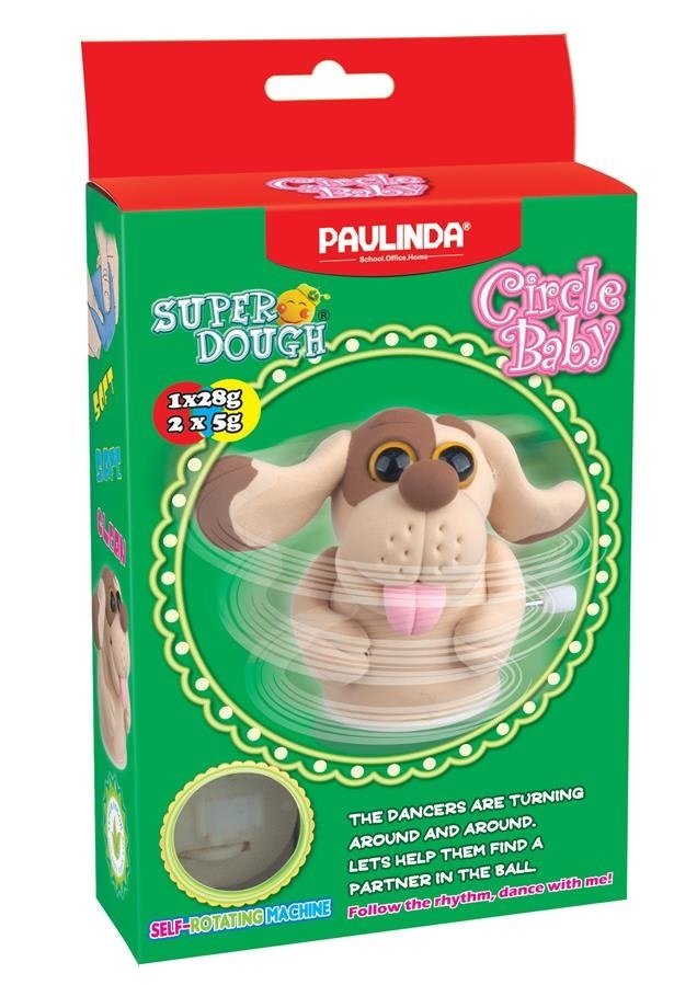 Масса для лепки Paulinda Circle Baby Собака коричневая, заводной механизм (PL-081177-6)