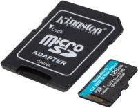 Карта пам'яті Kingston microSDXC 128GB Canvas Go Plus 170R A2 U3 V30 + SD адаптер (SDCG3/128GB)