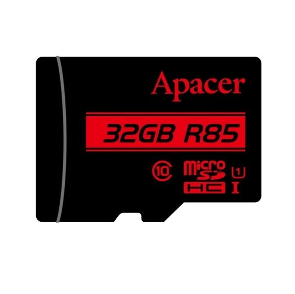 Карта пам`яті Apacer microSDHC 32GB C10 UHS-I R85MB/s + SD-адаптер (AP32GMCSH10U5-R)