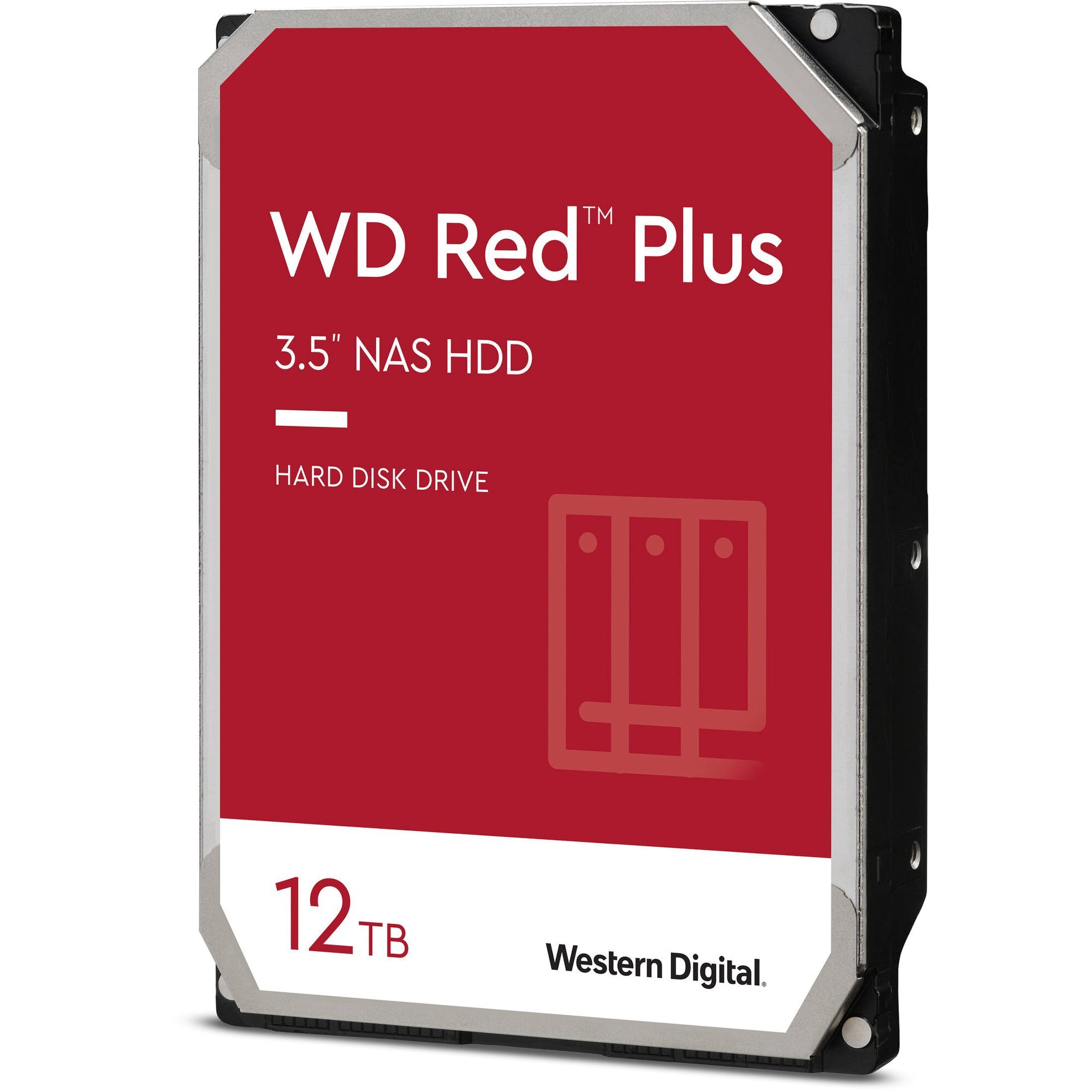 Жорсткий диск внутрішній WD 3.5 "SATA 3.0 12TB 7200 256MB Red Plus NAS (WD120EFBX)