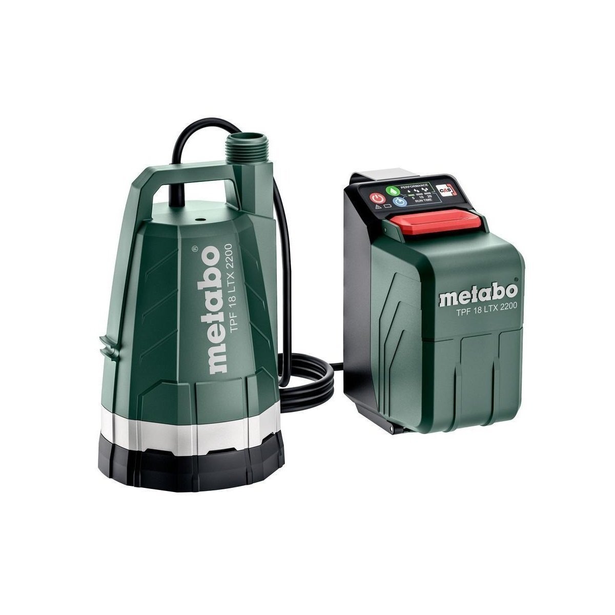 Насос занурювальний Metabo TPF 18 LTX 2200, Li-Power/LiHD, 18В, без АКБ та ЗП (601729850)