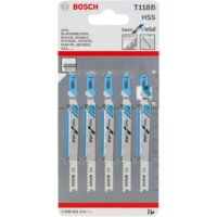 Полотно пилкове для електролобзика Bosch для металу T 118 B, 1.9-2.3х92мм, 5шт (2.608.631.014)