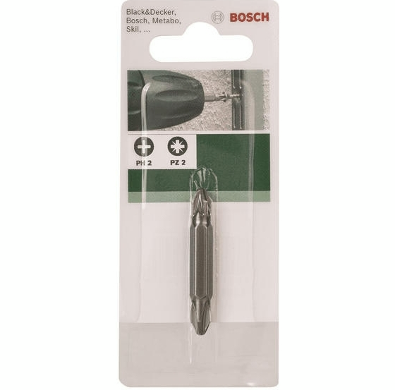 Біта подвійна Bosch PH2/PZ2, 45мм (2.609.255.955)