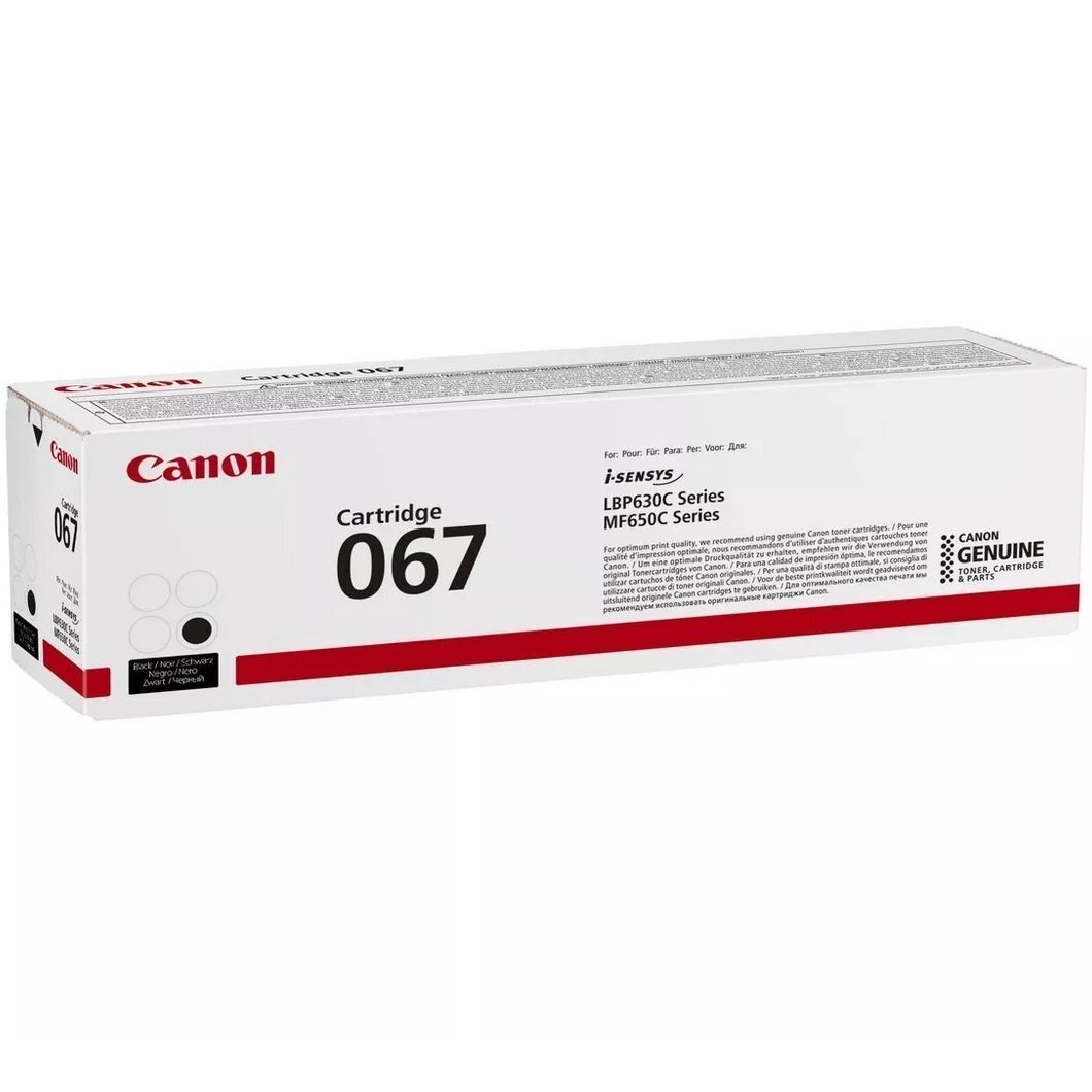 Картридж лазерний Canon 067 MF651Cw/MF655Cdw/MF657Cdw/LBP631Cw/LBP633Cdw Black (1350 стор.) (5102C002)