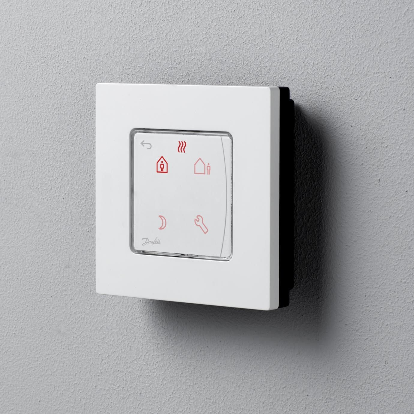 Программируемый сенсорный терморегулятор Danfoss Icon Programm 230V, On-wall, белый (088U1025)