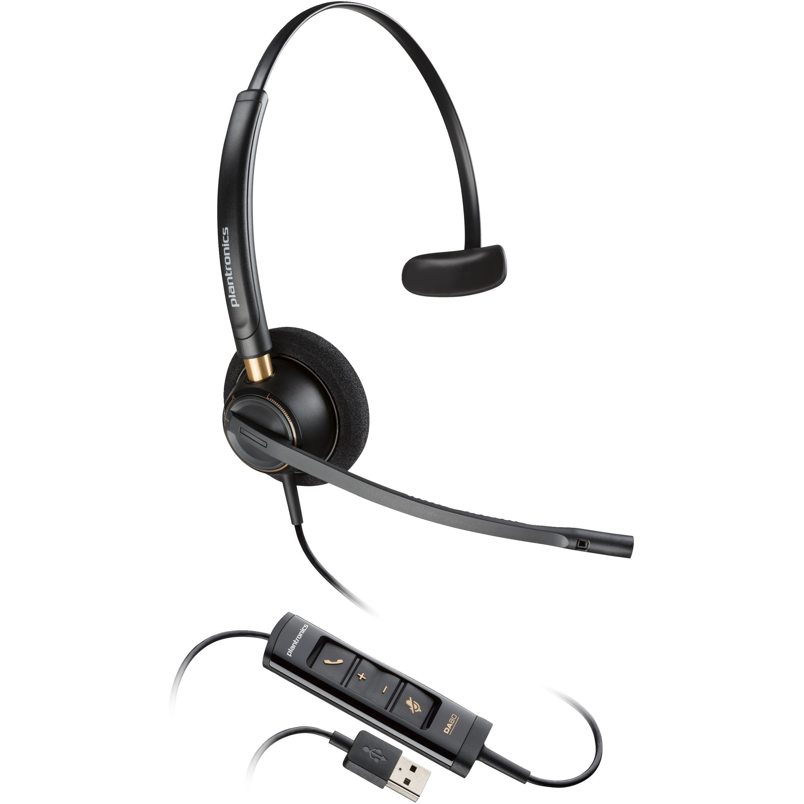 Гарнітура комп`ютерна моно On-ear Poly EncorePro 515-M, USB-A Black (783R1AA)