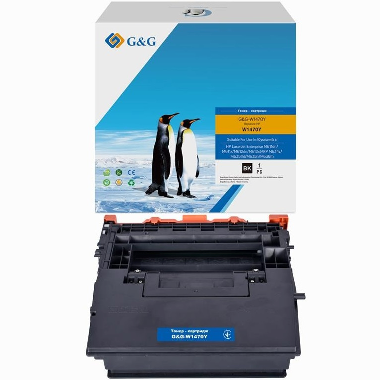 Картридж G&G для HP 147Y LJ MFP M611/M612/M635/M636 Black (42000 стр.) (G&G-W1470Y)