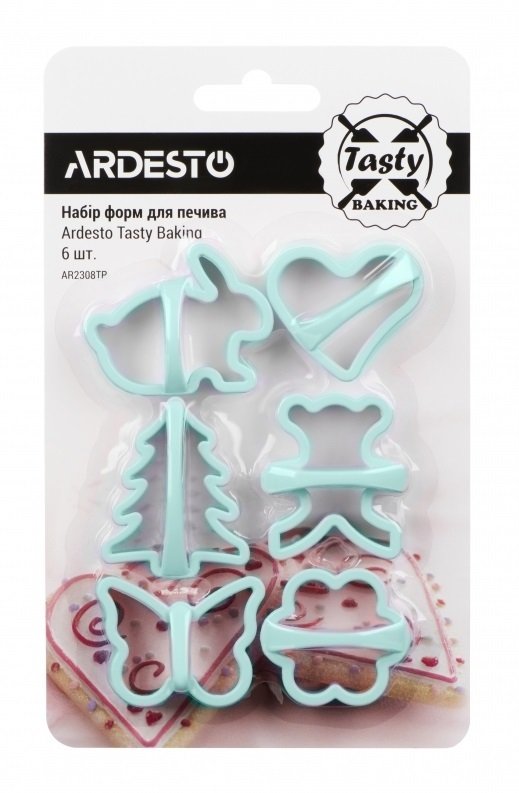 Набор форм для печенья Ardesto Tasty baking голубой 6 шт (AR2308TP)