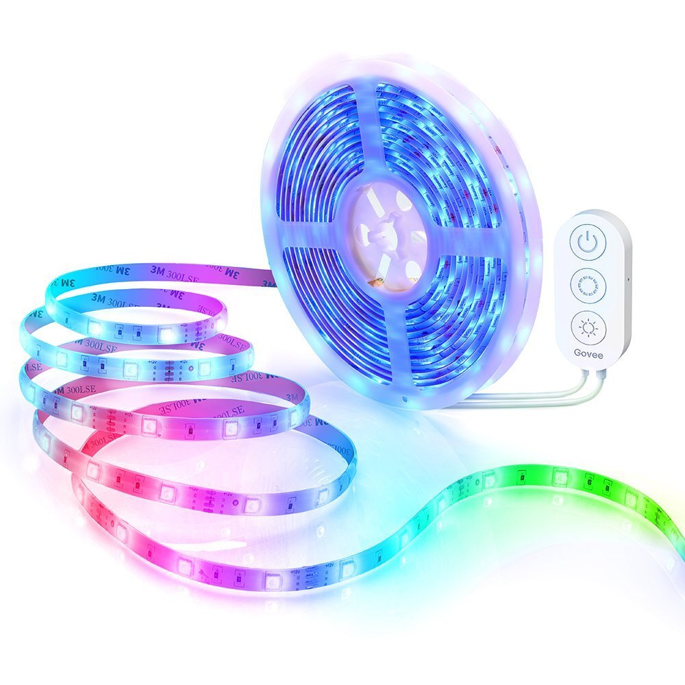 Стрічка світлодіодна розумна Govee H6110 RGB Smart Wi-Fi + Bluetooth LED Strip Lights 10м Білий (H61103A1)