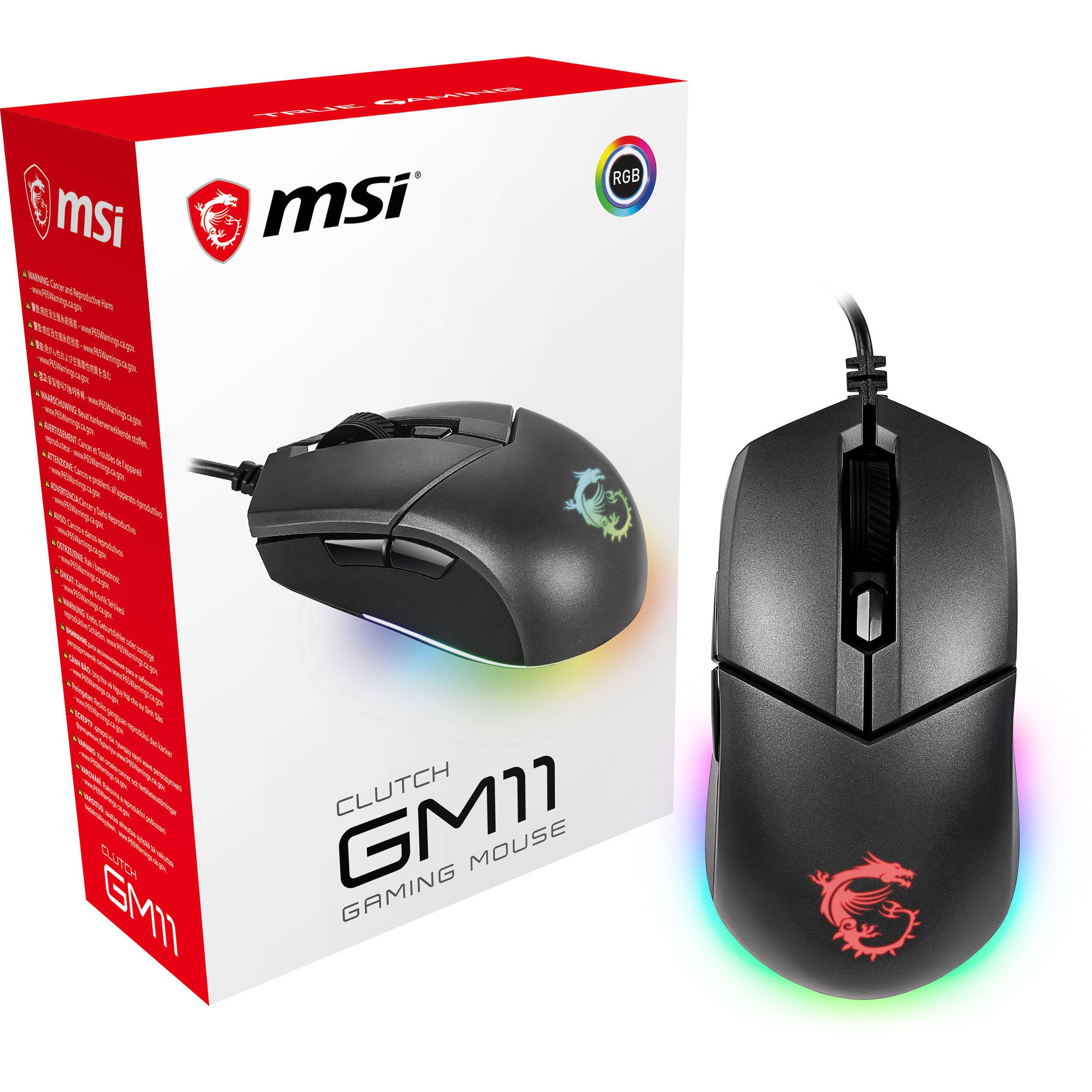 Игровая мышь MSI Clutch GM11 Black (S12-0402020-CLA)