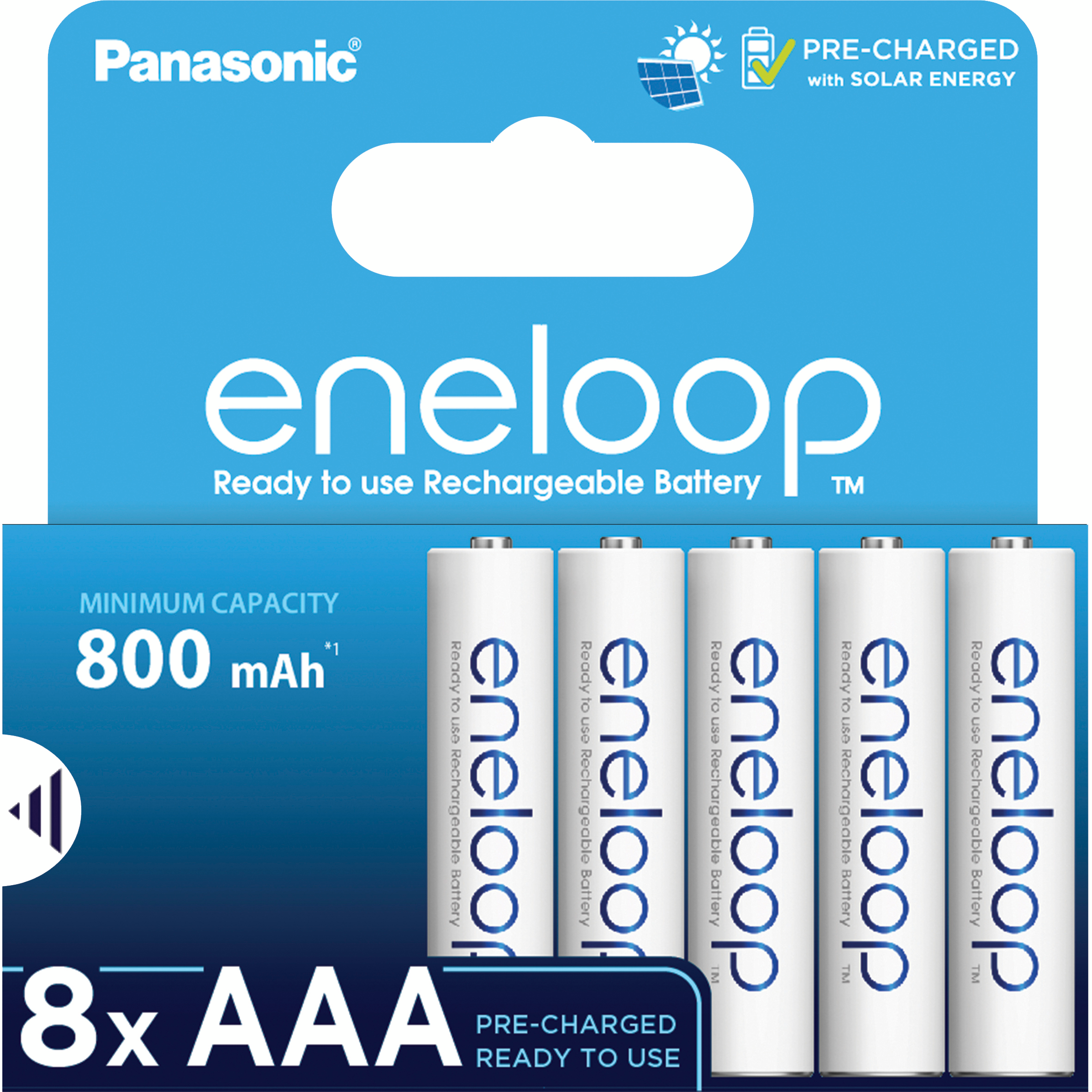 Акумулятор Panasonic Eneloop NI-MH AAA 800 mAh, 8 шт. (BK-4MCDE/8HH)