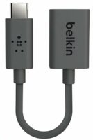 Переходник Belkin USB-C to USB 3.0 (CM/AF) 0.14м, Black (F2CU036btBLK)