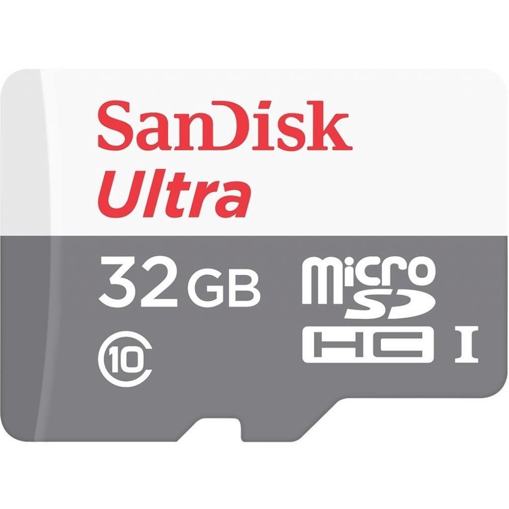 Карта пам`яті SanDisk microSDHC 32GB C10 UHS-I R100MB/s Ultra (SDSQUNR-032G-GN3MN)