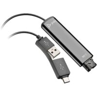 Перехідник Poly DA75 USB – QD для гарнітур EncorePro, USB-A, USB-C Black (786C6AA)