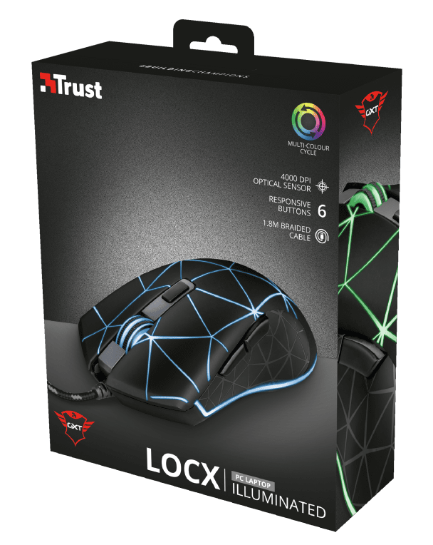 Ігрова миша Trust GXT133 Locx Black (22988_TRUST)