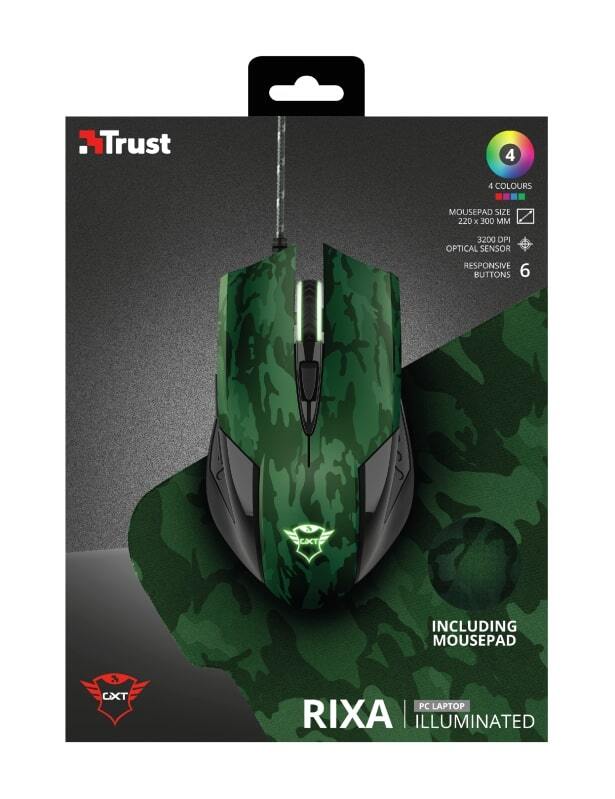 Миша+килимок Trust GXT781 RIXA CAMO MOUSE & PAD (23611_TRUST)