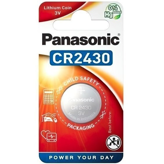 Батарейка Panasonic CR 2430 BLI 1 Lithium (CR-2430EL/1B)