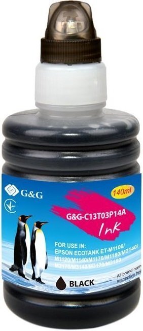 Контейнер с чернилами G&G для Epson M1100/M1120/M1140/M1180/M2140/M3140/M3170/M3180/M1170/M2170 black pig. XL (6000 стр)