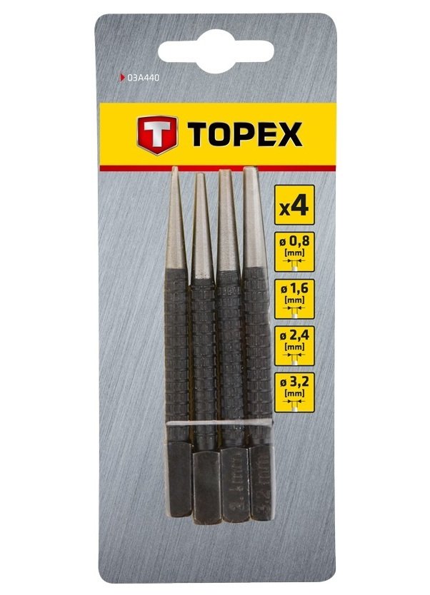 Добивачі для цвяхів TOPEX 03A440