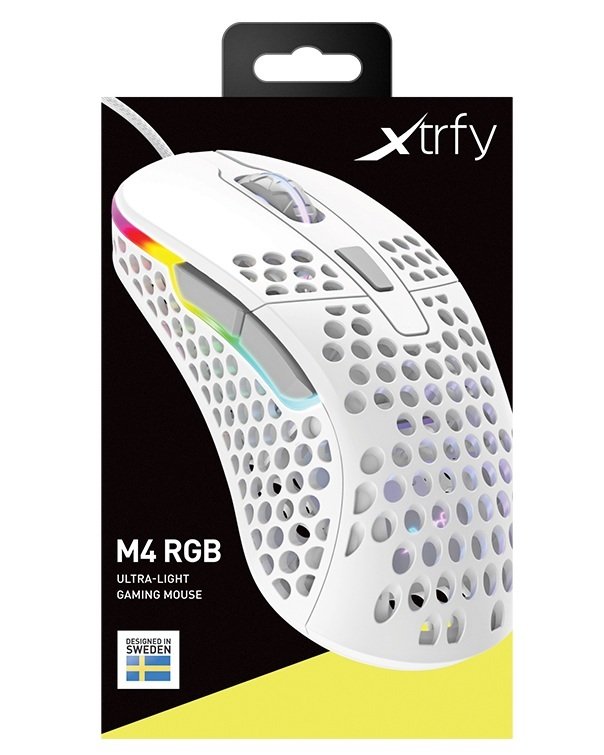 Ігрова миша Xtrfy M4 RGB, White (XG-M4-RGB-WHITE)